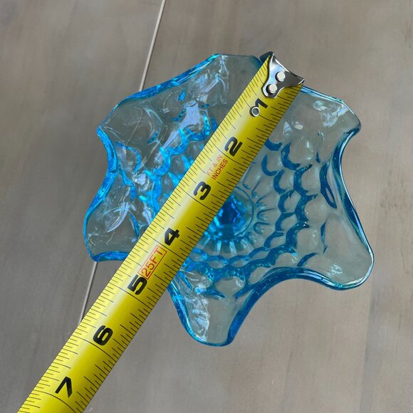 Vintage Rare Mid-Century Blue Glass Dishes Bowls Set - Picture 16 of 16